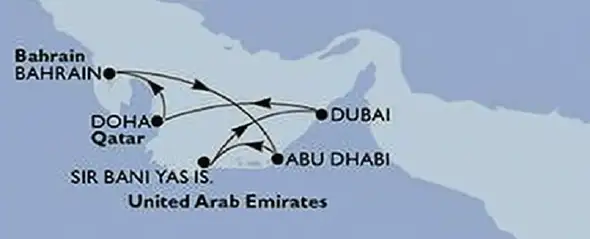cruise tour road map